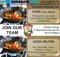 Open Recruitment at Restoran Kartiko Heritage Surabaya Terbaru Juni 2019