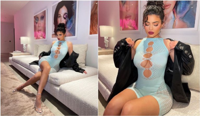 Kylie Jenner enciende Instagram con provocativa FOTO en body transparente