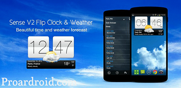  تطبيق Sense Flip Clock & Weather Pro v4.92.54 نسخة كاملة للأندرويد مجانا logo