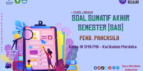 Soal SAS Pend. Pancasila Kelas 10 SMA/MA || Kurikulum Merdeka