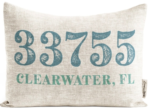 Zip Code Beach Pillows