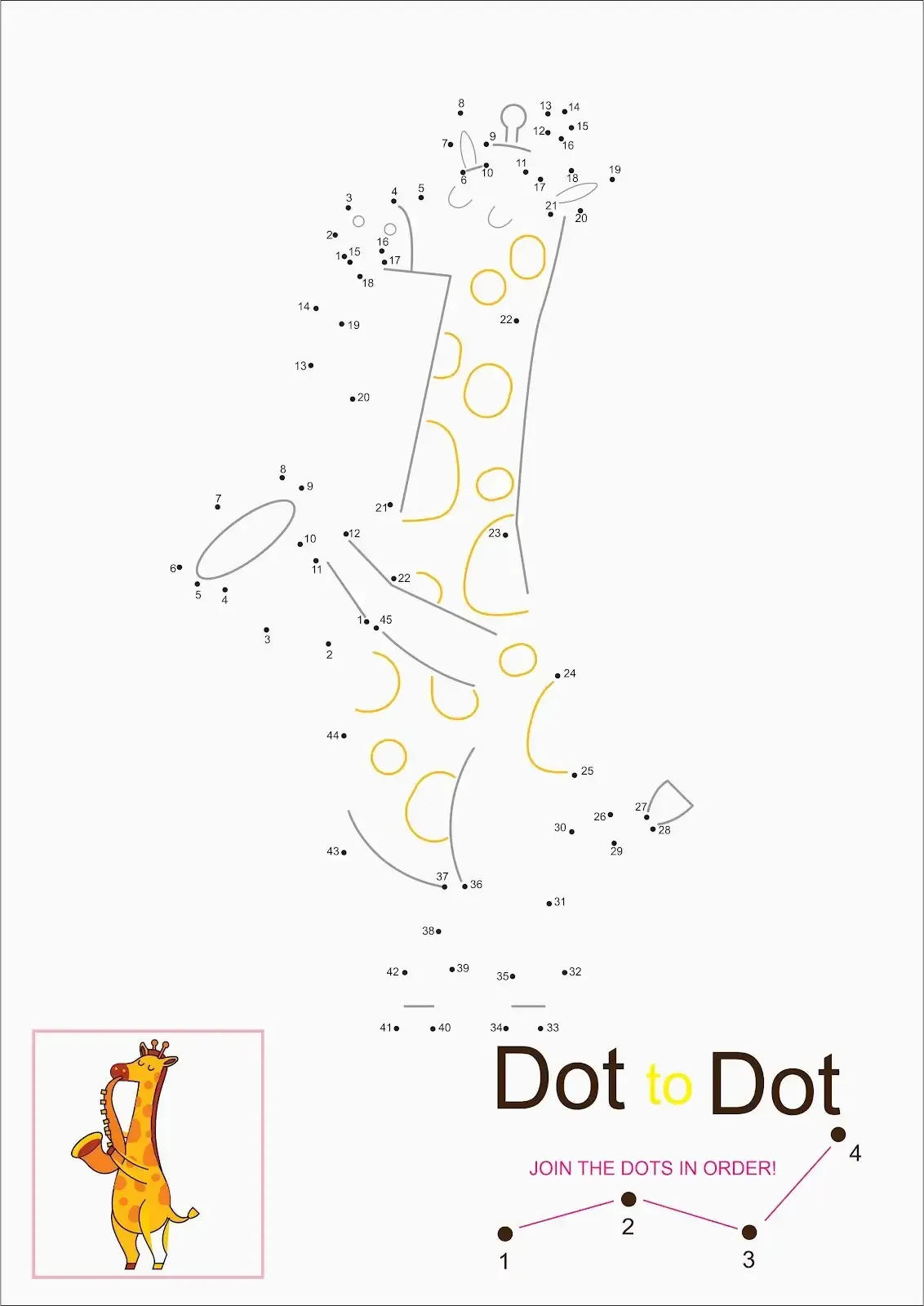 Kids Coloring Dot To Dots