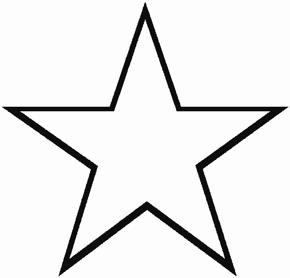 five star coloring pages