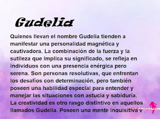 significado del nombre Gudelia