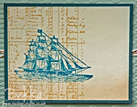 Detail of The Open Sea Masculine Card by Stampin' Up! Demonstrator Bekka Prideaux - made to share with her team - join them here