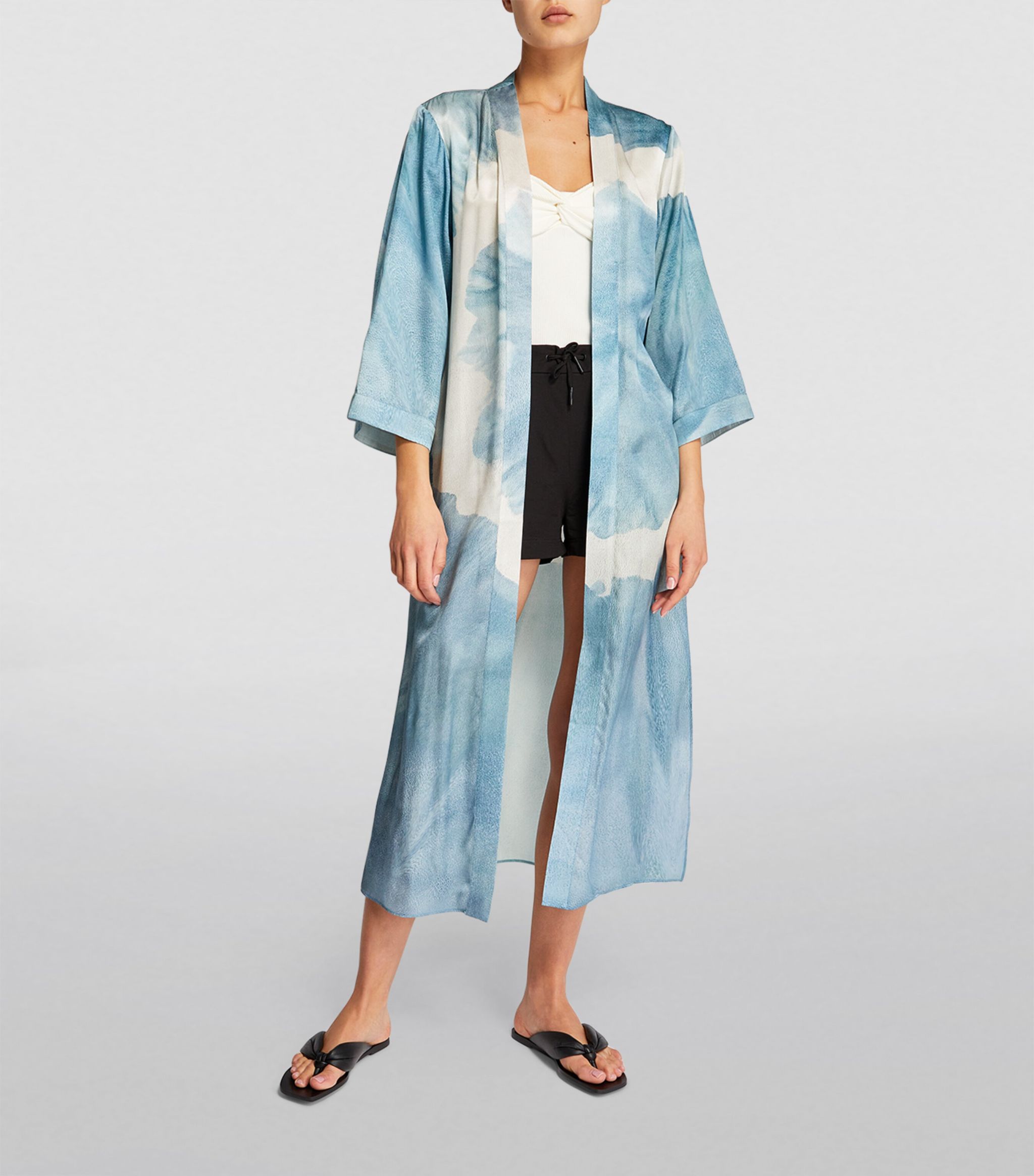 ALLSAINTS Silk-Blend Carine Mariana Robe