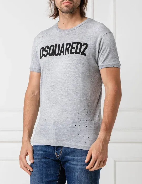 Áo thun phông Dsquared2 nam màu ghi xám 1