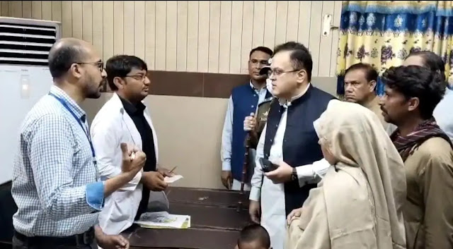 DC Okara Ahmed Usman Javed Visits DHQ City Hospital, Reviews Medical Facilities