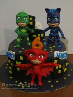 Os PJ Masks no aniversário dos gémeos