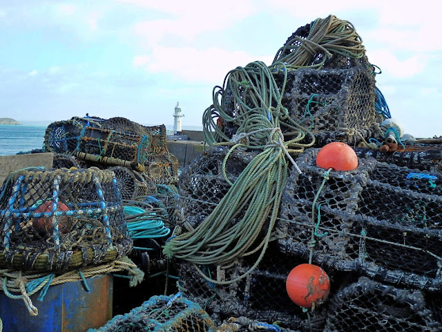 Lobster pots at Mevagissey Harbour