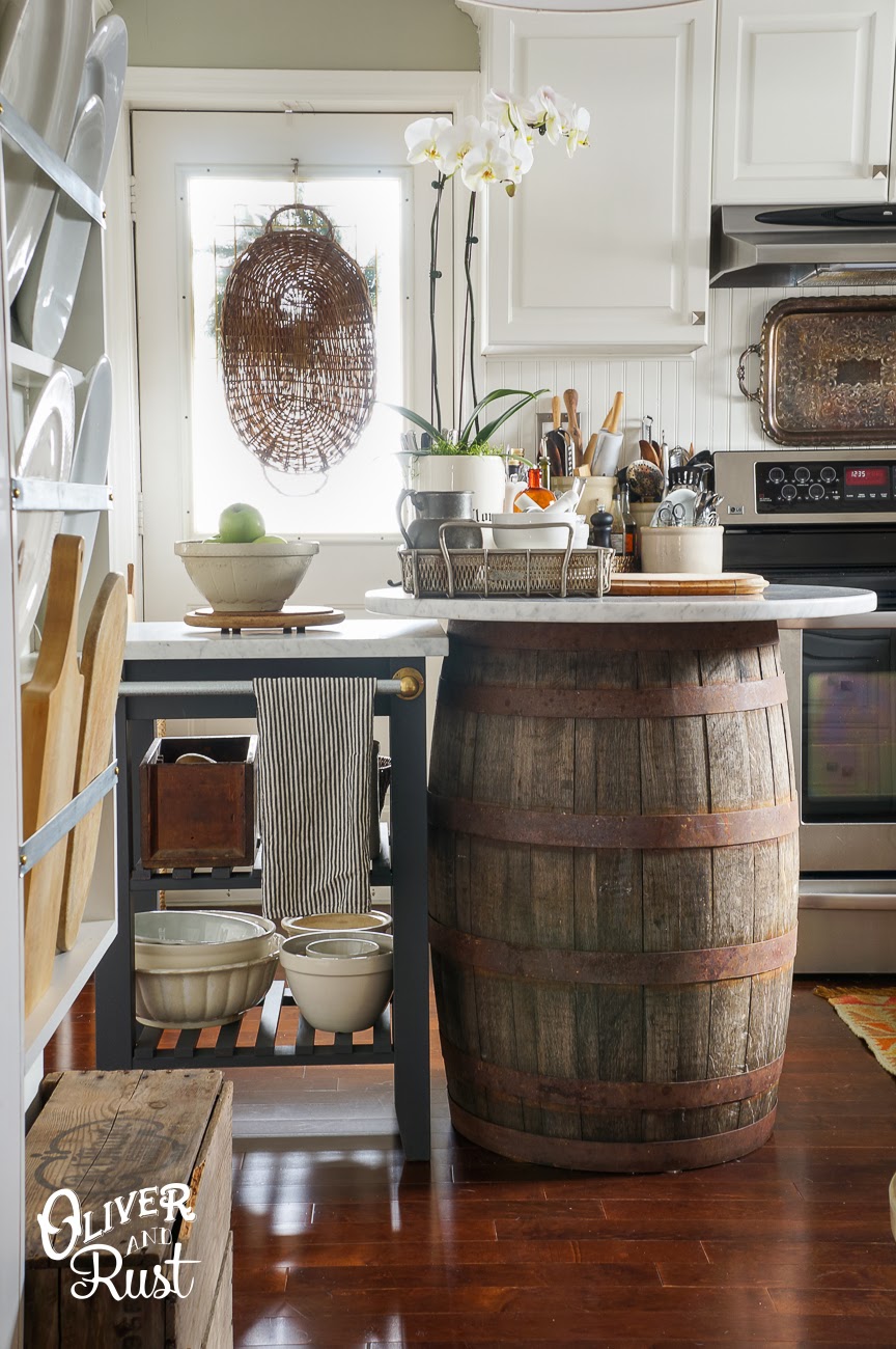 Oliver and Rust: Ikea Hacking in the Kitchen for more counter space