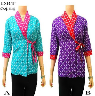 Model tunik batik jumputan