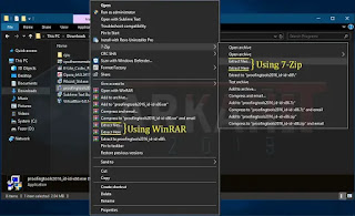 Mengunpack proofing tool.exe yang error ketika diinstal dengan menggunakan Archiver seperti WinRAR dan 7-Zio