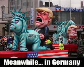   Donald Trump, estatua libertad, liberty, carroza