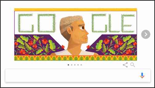  Google Creates Doodle on Baba Amte