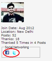 social media icons in forums image