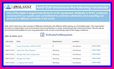 Awal Gulf Large Vacancies