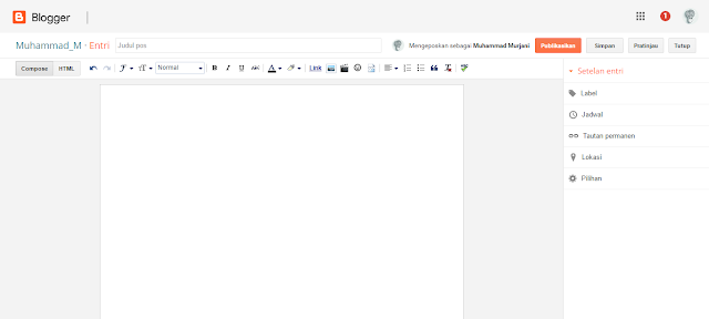 4# Cara Membuat, Mengatur & Mempublikasikan Tulisan Pada Blog Anda