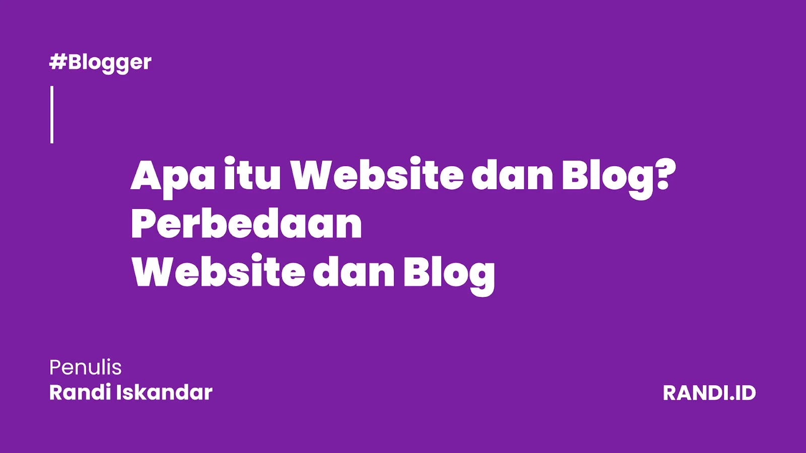 Pengertian dan Perbedaan Website dan Blog
