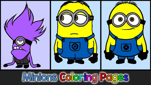 Minions Coloring Pages For Kids  Minions Coloring Games  Minions Coloring  Book Part   Youtube