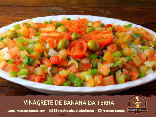 Receita de Vinagrete de Banana da Terra