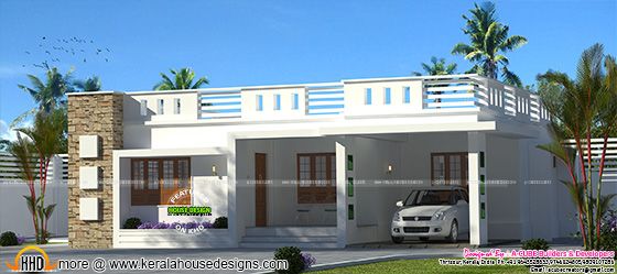 One floor flat roof home 1566 sq-ft