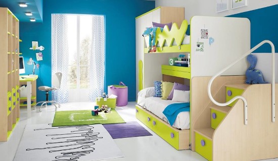 desain kamar anak  bertema ceria dan lucu