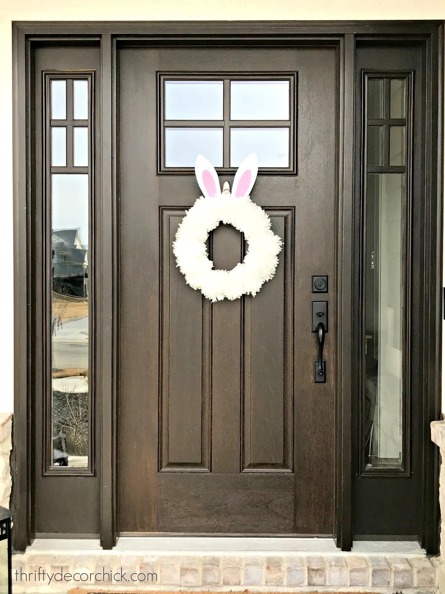 How to make an easy bunny wreath