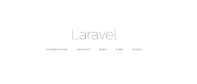laravel welcome page