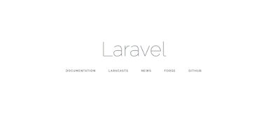 laravel welcome page