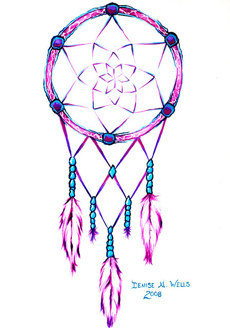 Simple Dream Catcher Tattoo Design