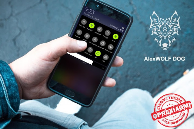 Download Status bar Green - Black Mtz  Untuk MIUI 10 By AlexWOLF DOG