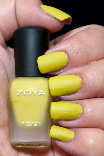 Zoya Mitzi matte velvet tape manicure