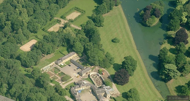Aerial View of billionaire James Dyson's House