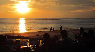 Sunset Dinner view at Jimbaran Bali