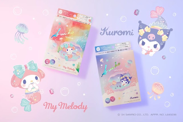 Máscara facial edição limitada My Melody e Kuromi