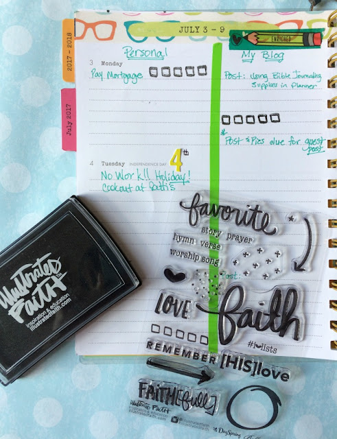 Decorate your Illustrated Faith planner with the Bible Journaling supplies you already have on hand!