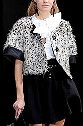 Emporio Armani Leopard Print Cropped Swing Jacket