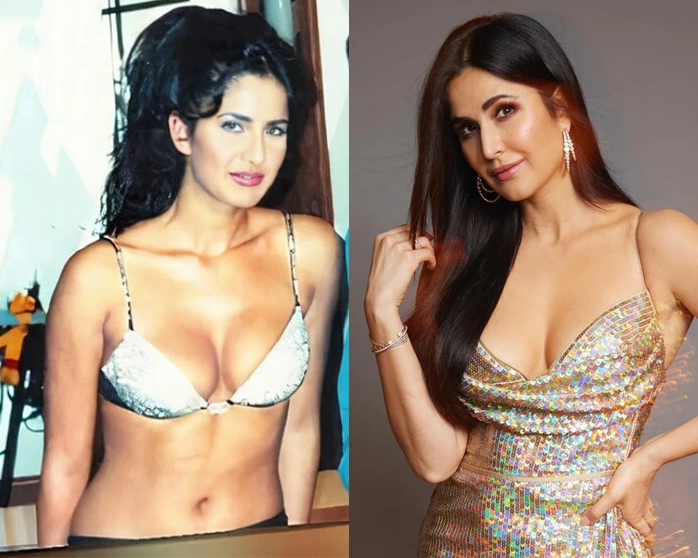 katrina kaif then now transformation boom cleavage hot scene