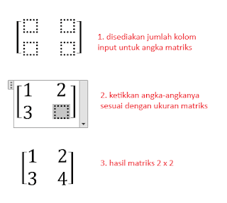 Cara Membuat Matriks di Ms. Word