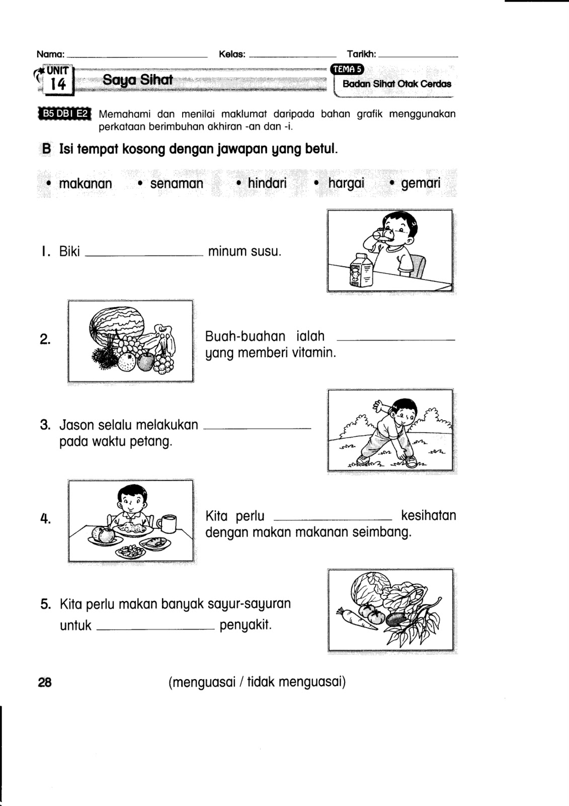 BAHASA MELAYU TAHUN 1: Latihan