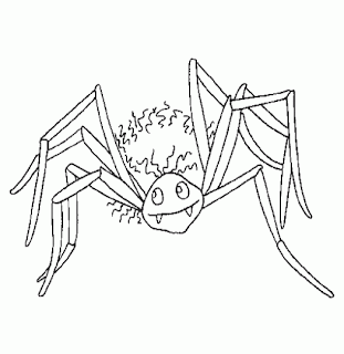 Arañas de Halloween para Pintar, parte 1
