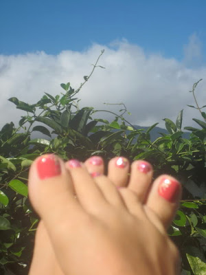 toe nails, pink nails,  