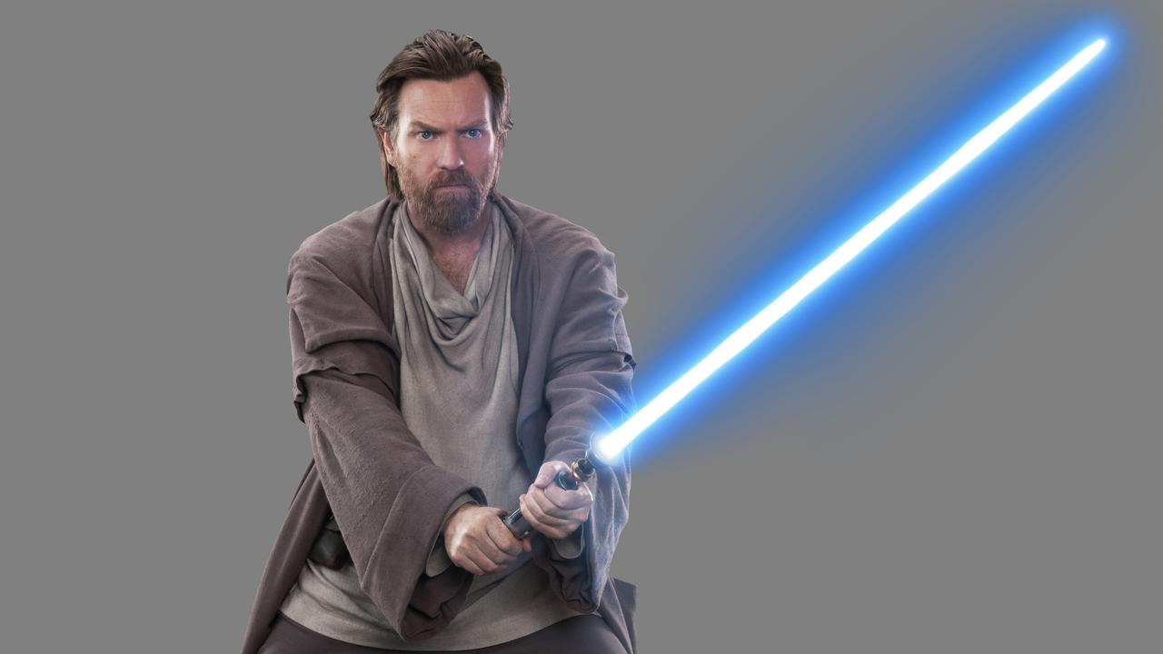 primera imagen de kenobi con su sable de luz