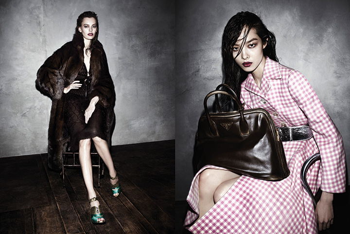 Prada presenta su enigmÃ¡tica campaÃ±a, en donde Freja Beha y Caroline ...