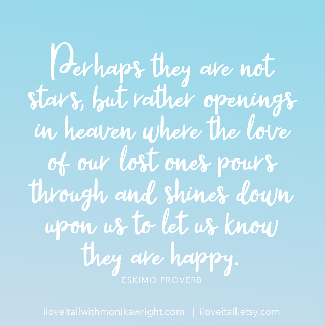 #The Sunday Quote #quote #quotes #stars #lost ones #loved ones #I Love It All blog