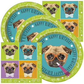 Disney Puppy Dog Pals inspired party supplies-a pug paper goods package