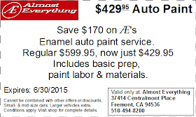 Coupon $429.95 Auto Paint Sale June 2015