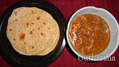 chapatti & Varutharacha chicken curry (2)