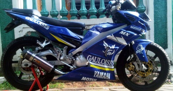 Modifikasi Jupiter MX warna Biru motor GP  Inspirasi Modif